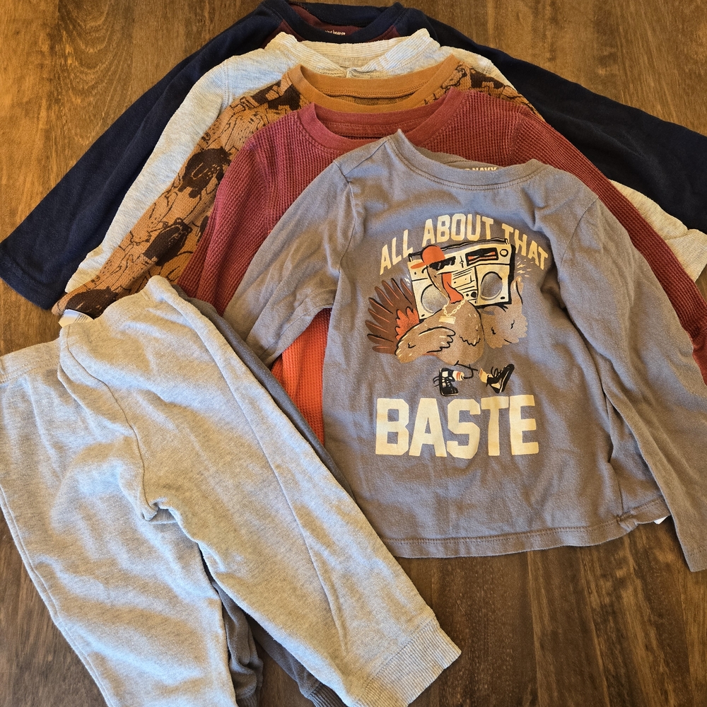 2T Play Clothes Lot - Thanksgiving Shirt - Old Navy - Cat & Jack - Carter's